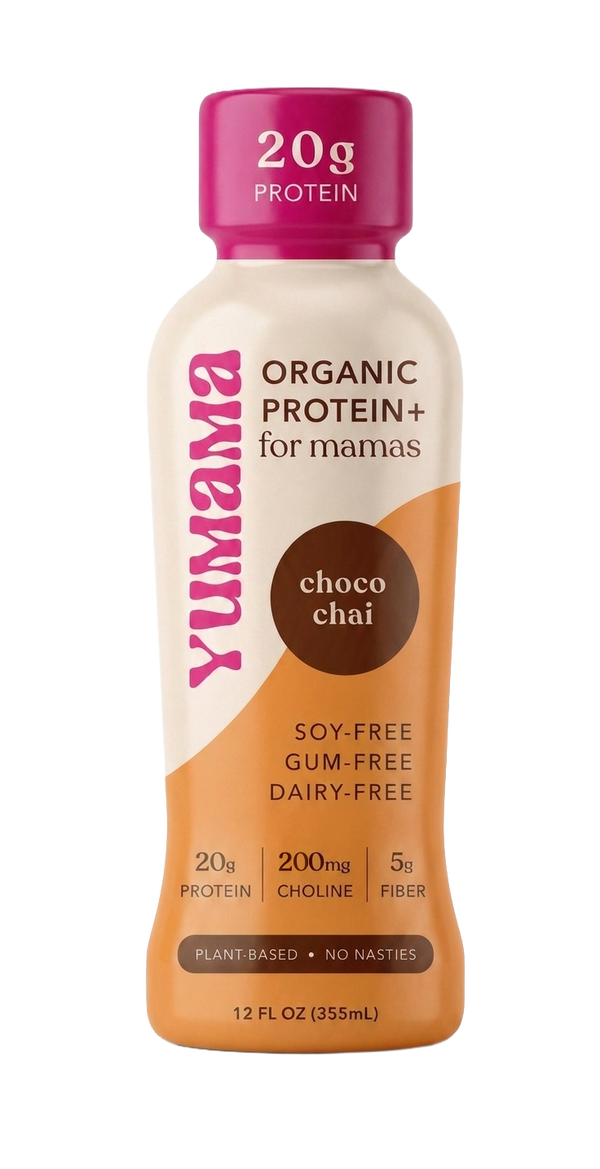 Yumama Choco Chai Organic Protein+ bottle