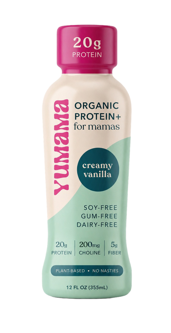 Yumama Creamy Vanilla Organic Protein+ bottle